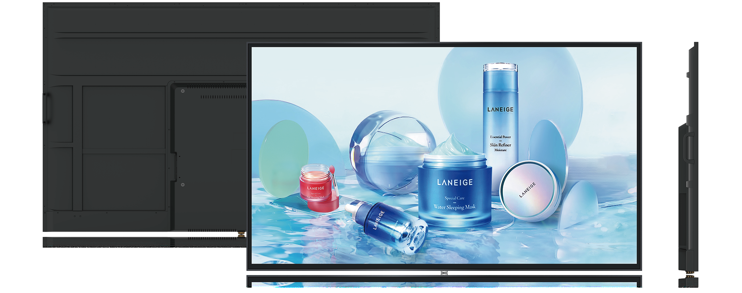 Qual é a diferença entre uma TV e uma exibição comercial?
