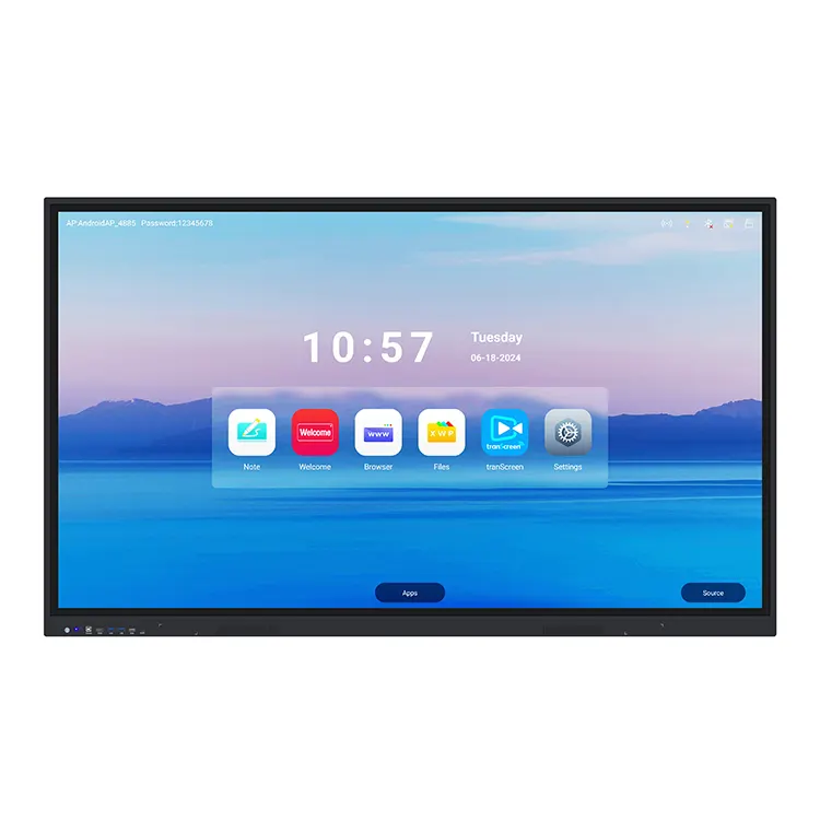 O visor interativo do painel plano é adequado para a caligrafia?