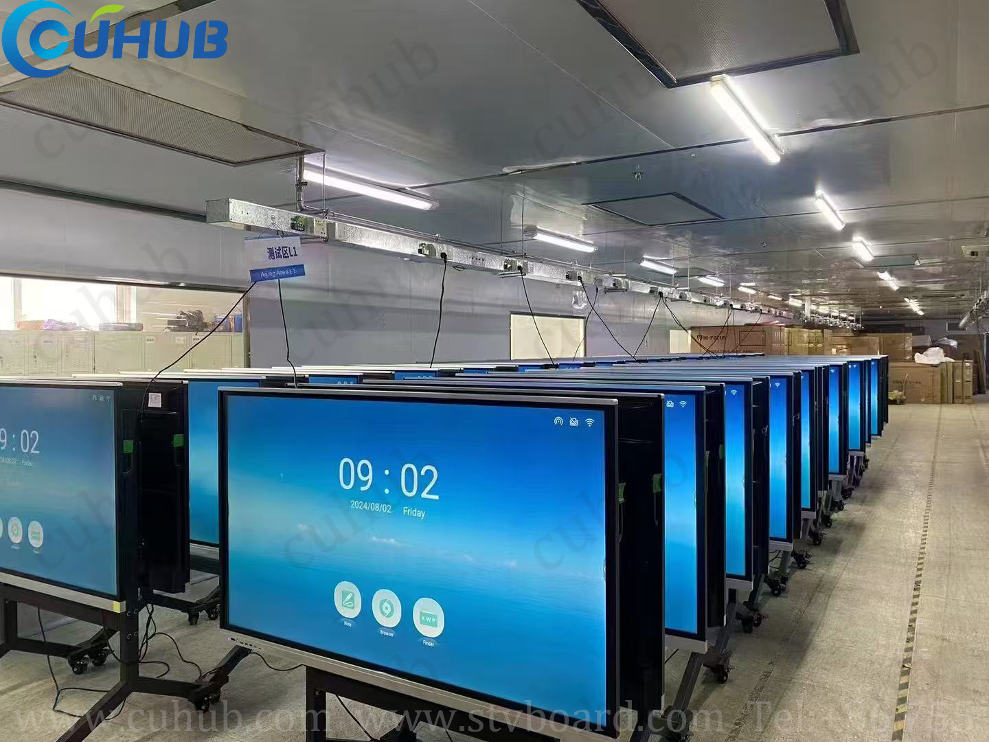 A base de produção de máquinas All-in-One LCD alcança a dupla inovação na capacidade de produção e na qualidade