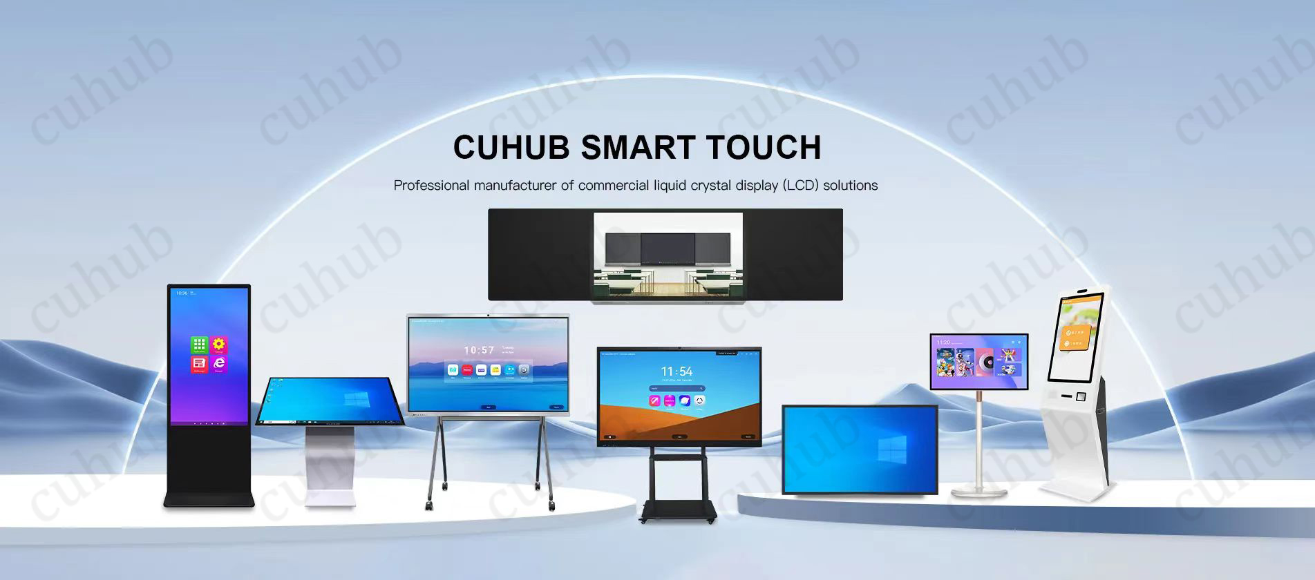 Painel plano interativo de CuHub: Blending Technology com design centrado no homem para colaboração mais inteligente